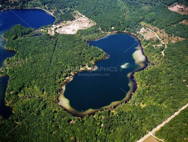 Little Bass Lake in Lake County, Michigan